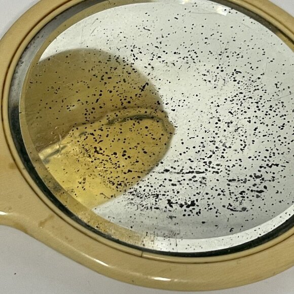 Vintage Vanity Set 3 pieces Hand Mirror, Box Container Powder with Lid - Picture 16 of 16